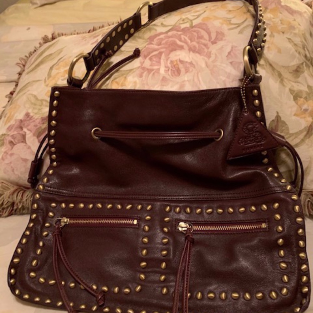 Sorial Handbag Made in Italy- Brown Leather